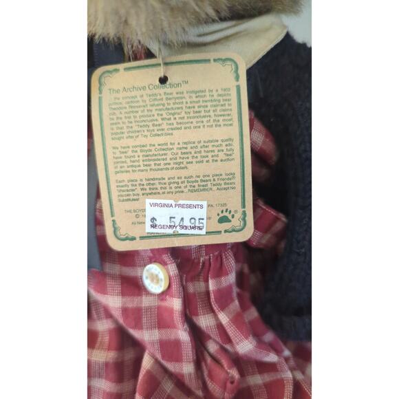 Vintage Boyd’s Bears Plush Lisa T Bearringer Holiday The Archive Collection - Picture 4 of 7